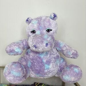 Build-A-Bear Retired Hip Hippo Purple Blue Tie Dye 2006 Plush Stuffed BAB 11"